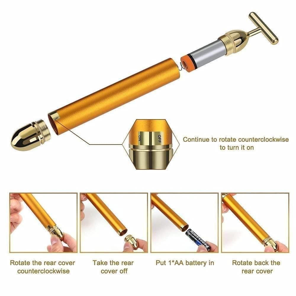 Auraglow 24K Vibrating Facial Sculptor