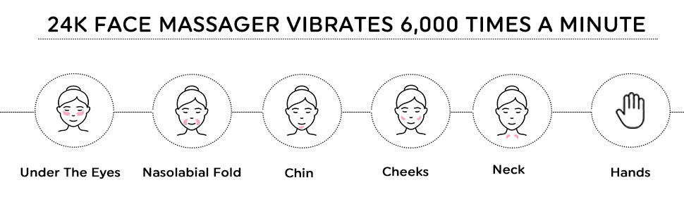 Auraglow 24K Vibrating Facial Sculptor
