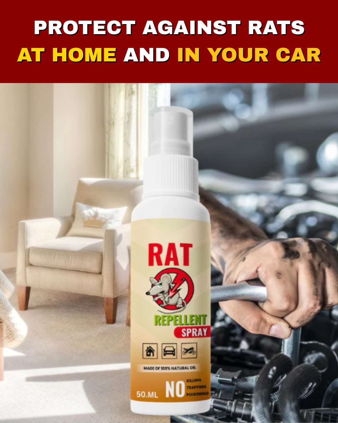 NoRat Defense Formula 50ML (Pack of 3)